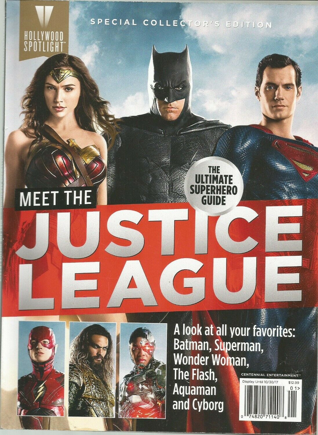 HOLLYWOOD SPOTLIGHT magazine side cover Issue 1  October 2017