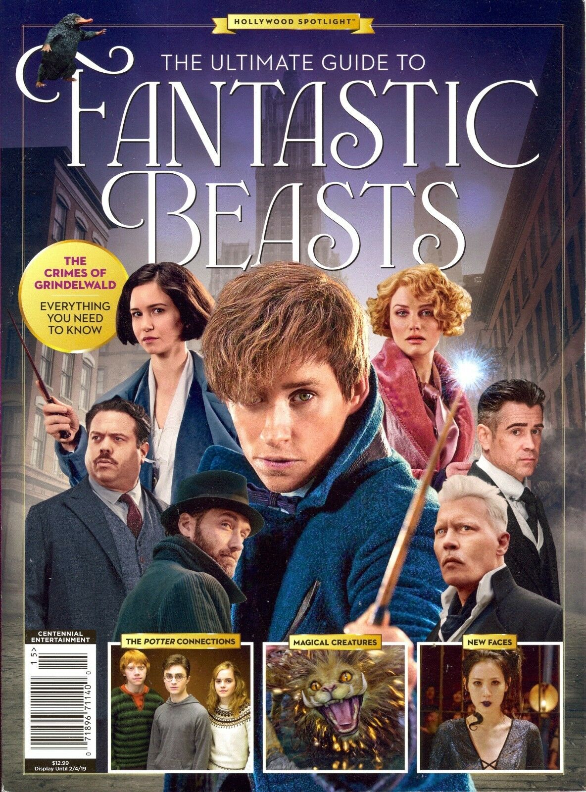HOLLYWOOD SPOTLIGHT magazine side cover Issue 15  January 2019