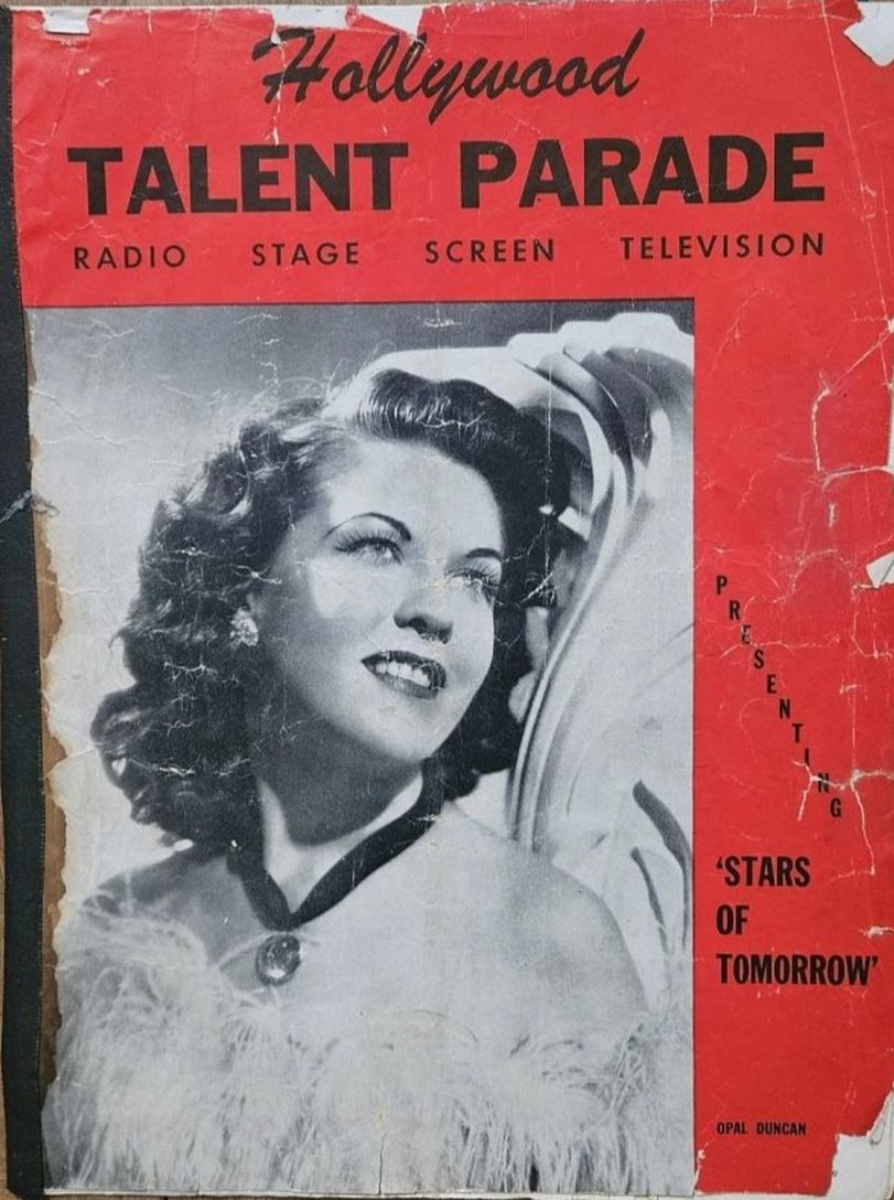 HOLLYWOOD TALENT PARADE magazine side cover  December 1943
