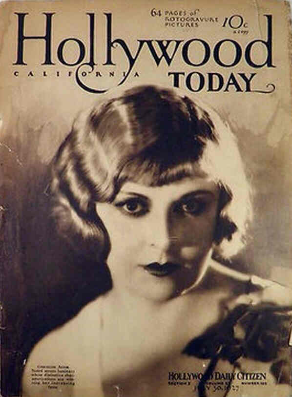 HOLLYWOOD CALIFORNIA TODAY magazine side cover 30 July 1927