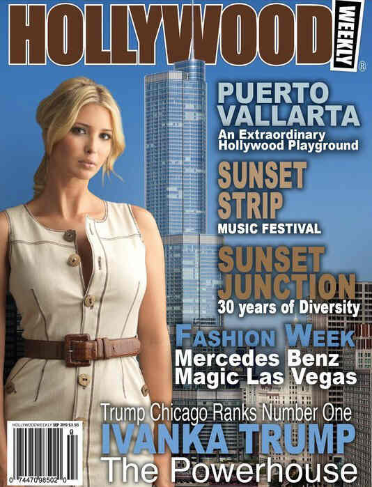 HOLLYWOOD WEEKLY magazine side cover September 2010