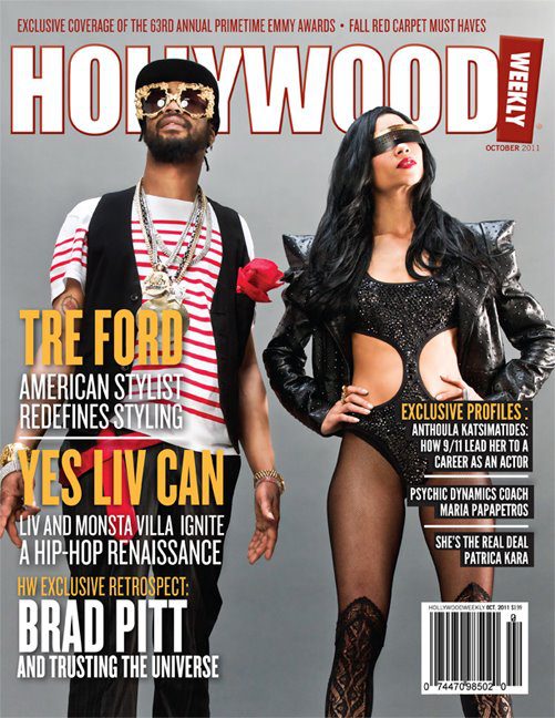 HOLLYWOOD WEEKLY magazine side cover October 2011