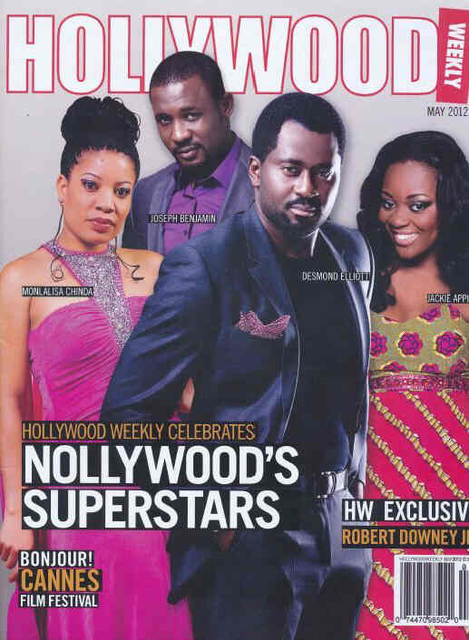 HOLLYWOOD WEEKLY magazine side cover May 2012