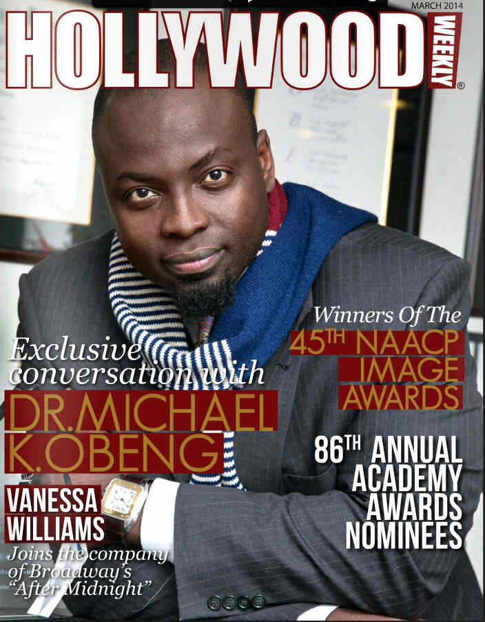 HOLLYWOOD WEEKLY magazine side cover March 2014