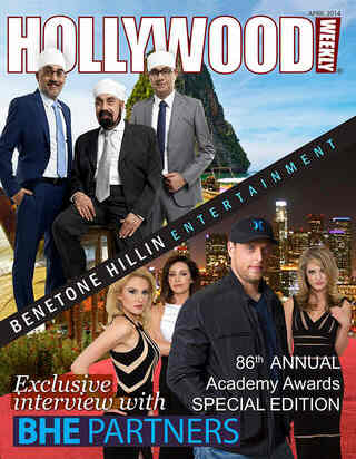 HOLLYWOOD WEEKLY magazine side cover April 2014
