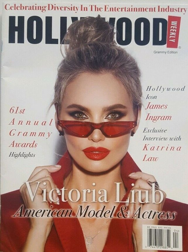 HOLLYWOOD WEEKLY magazine side cover  April 2019