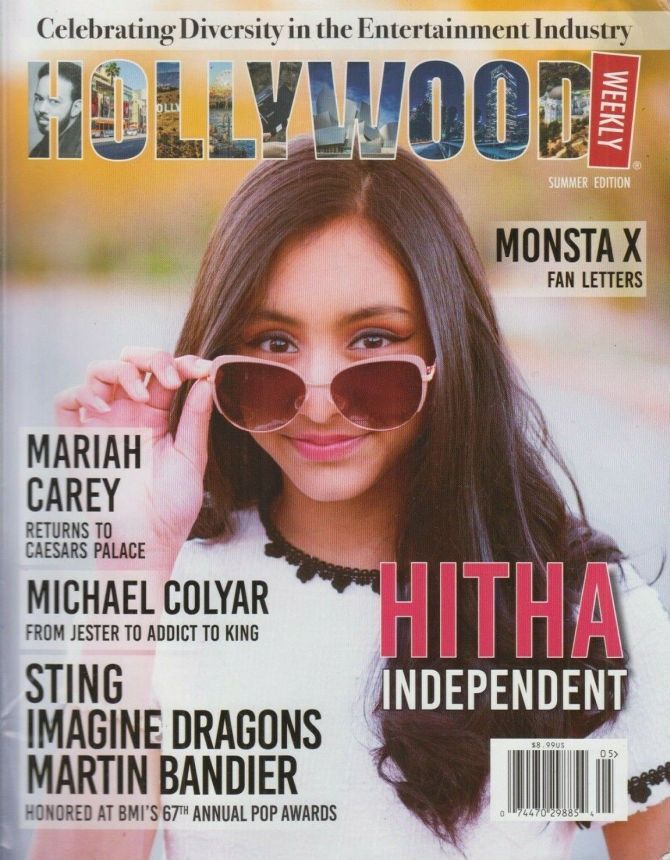 HOLLYWOOD WEEKLY magazine side cover Summer 2019
