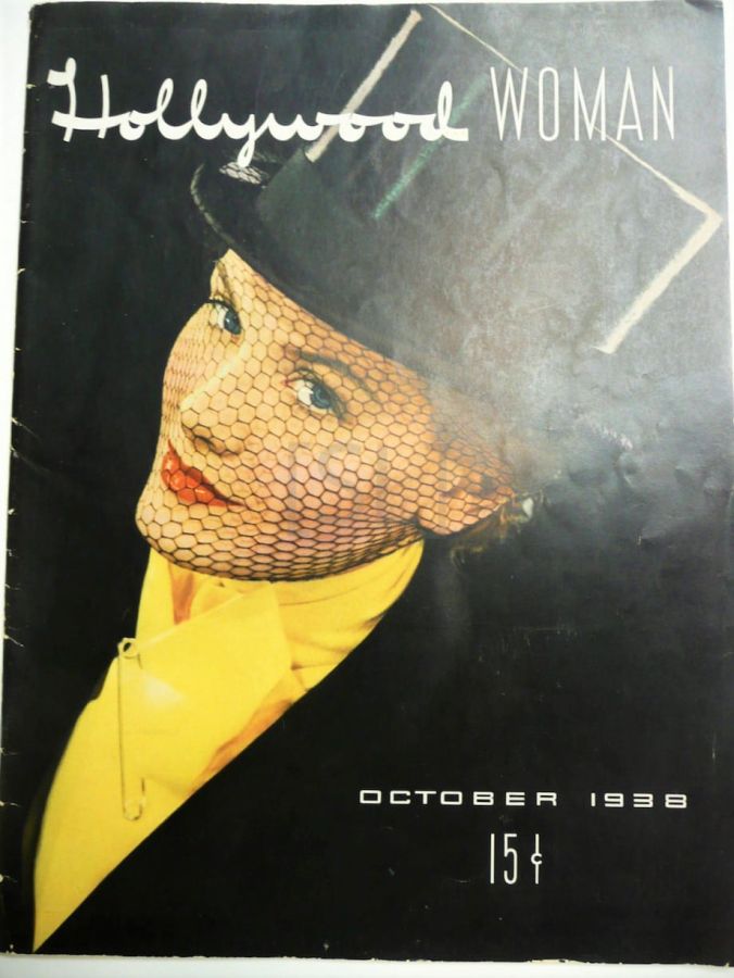 HOLLYWOOD WOMAN magazine side cover Issue 1  October 1938