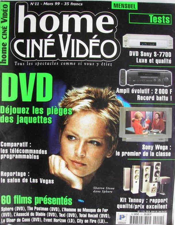HOME CINE DVD magazine side cover Issue 11  March 1999