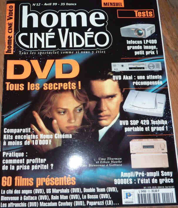 HOME CINE DVD magazine side cover Issue 12  April 1999