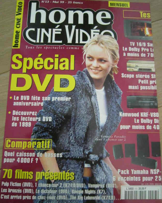 HOME CINE DVD magazine side cover Issue 13  May 1999