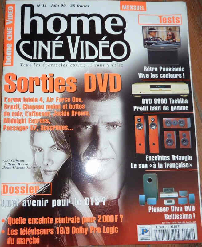 HOME CINE DVD magazine side cover Issue 14  June 1999