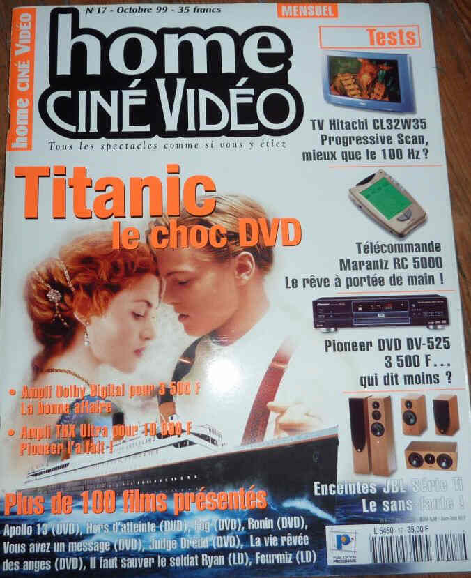 HOME CINE DVD magazine side cover Issue 17  October 1999