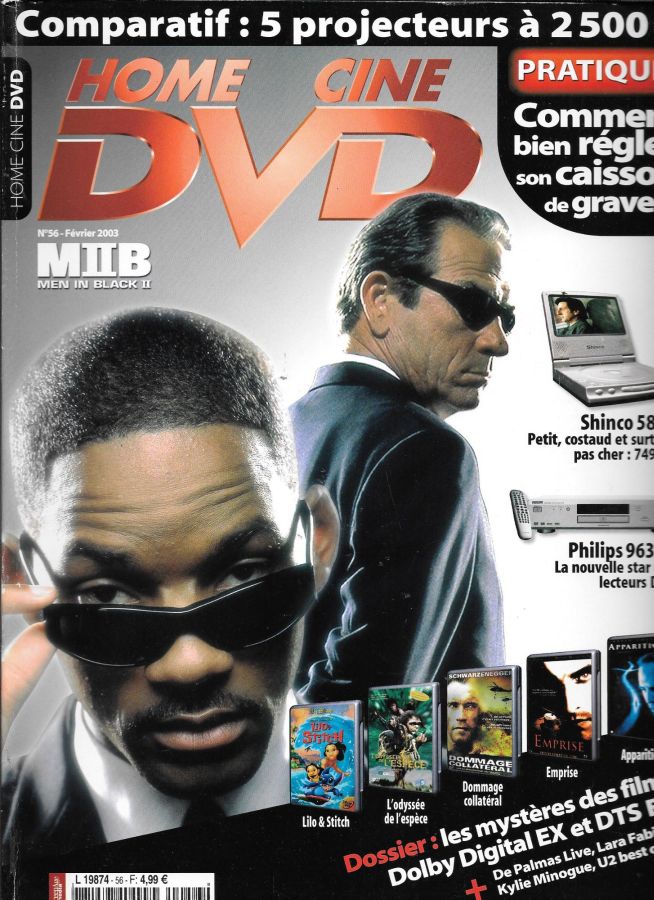 HOME CINE DVD magazine side cover Issue 56  February 2003