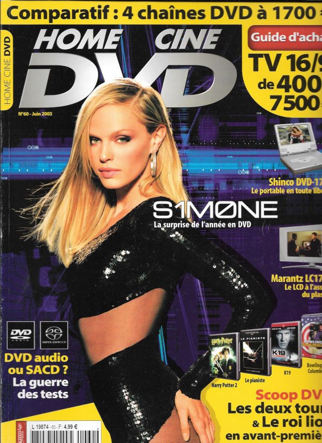 HOME CINE DVD magazine side cover Issue 60  June 2003