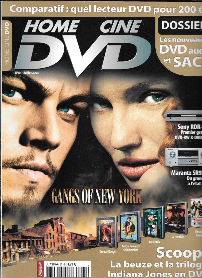 HOME CINE DVD magazine side cover Issue 61  July 2003