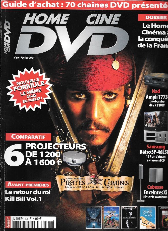 HOME CINE DVD magazine side cover Issue 69  February 2004