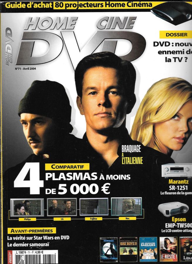 HOME CINE DVD magazine side cover Issue 71  April 2004