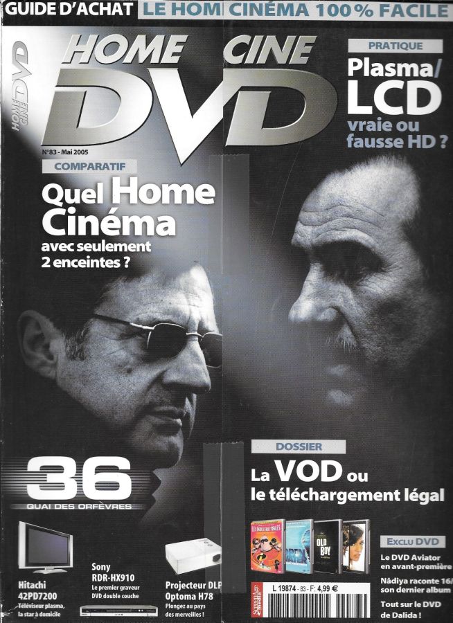 HOME CINE DVD magazine side cover Issue 83  May 2005