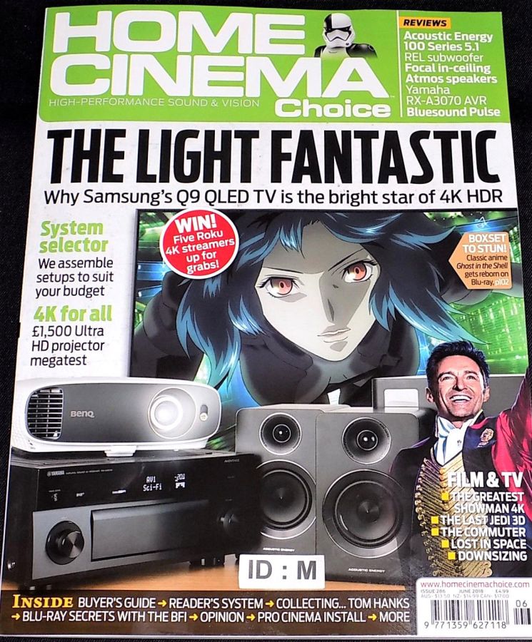 HOME CINEMA CHOICE magazine side cover Issue 286  June 2018