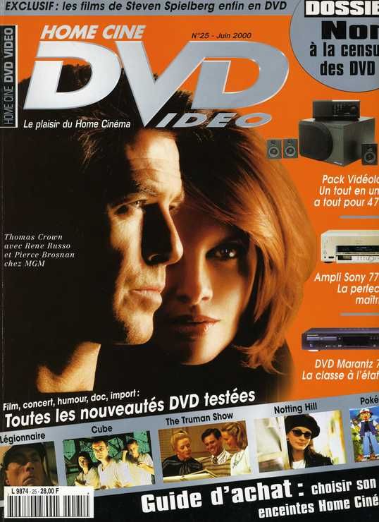 HOME CINE DVD magazine side cover Issue 25 June 2000
