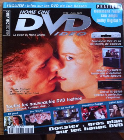 HOME CINE DVD magazine side cover Issue 26 July 2000