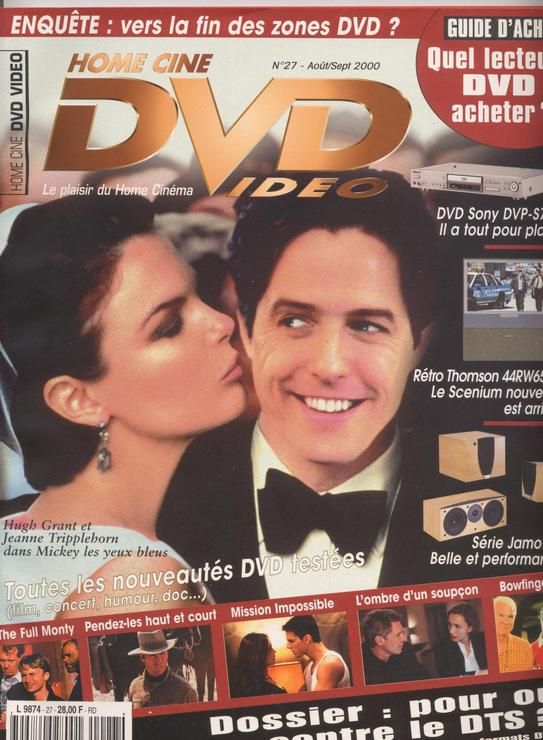 HOME CINE DVD magazine side cover Issue 27 August/September 2000