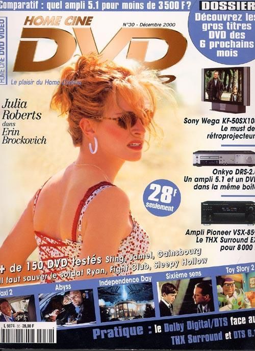 HOME CINE DVD magazine side cover Issue 30 December 2000