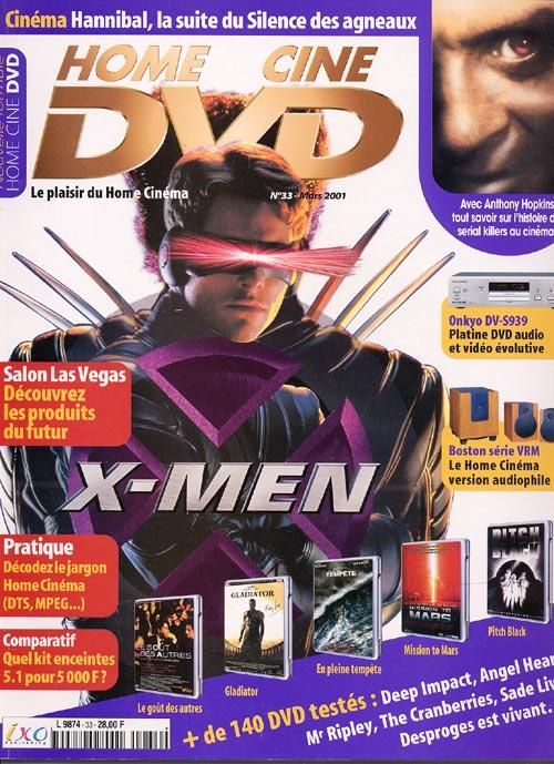 HOME CINE DVD magazine side cover Issue 33 March 2001