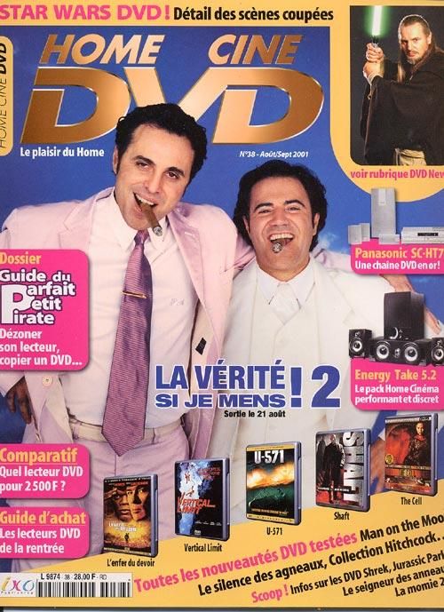 HOME CINE DVD magazine side cover Issue 38 August/September 2001