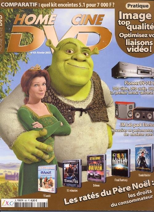 HOME CINE DVD magazine side cover Issue 43 February 2002
