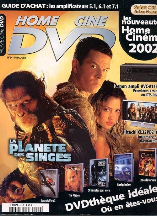 HOME CINE DVD magazine side cover Issue 44 March 2002