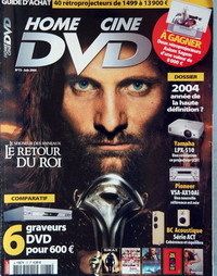HOME CINE DVD magazine side cover Issue 73 June 2004