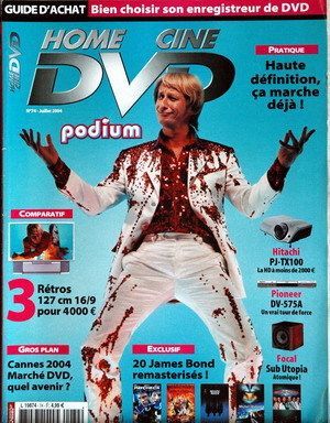 HOME CINE DVD magazine side cover Issue 74 July 2004