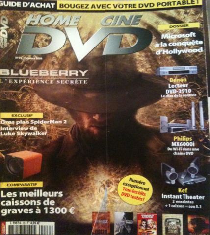 HOME CINE DVD magazine side cover Issue 76 October 2004