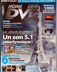 HOME CINE DVD magazine side cover Issue 77 November 2004
