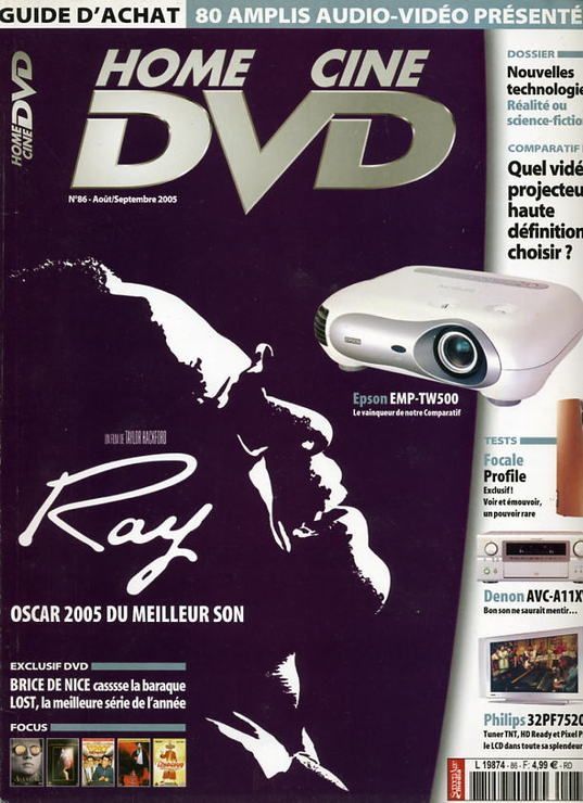 HOME CINE DVD magazine side cover Issue 86 August/September 2005
