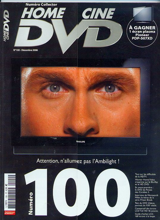 HOME CINE DVD magazine side cover Issue 100 December 2006