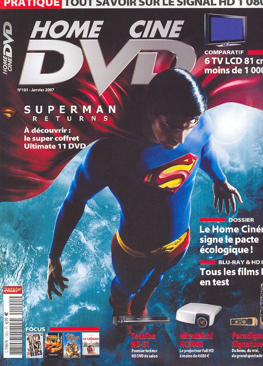 HOME CINE DVD magazine side cover Issue 101 January 2007