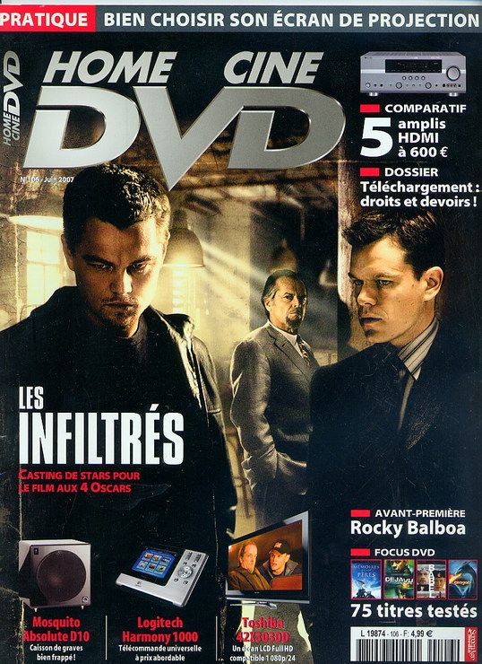 HOME CINE DVD magazine side cover Issue 106 June 2007