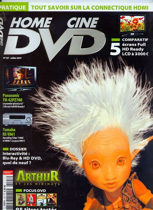 HOME CINE DVD magazine side cover Issue 107 July 2007