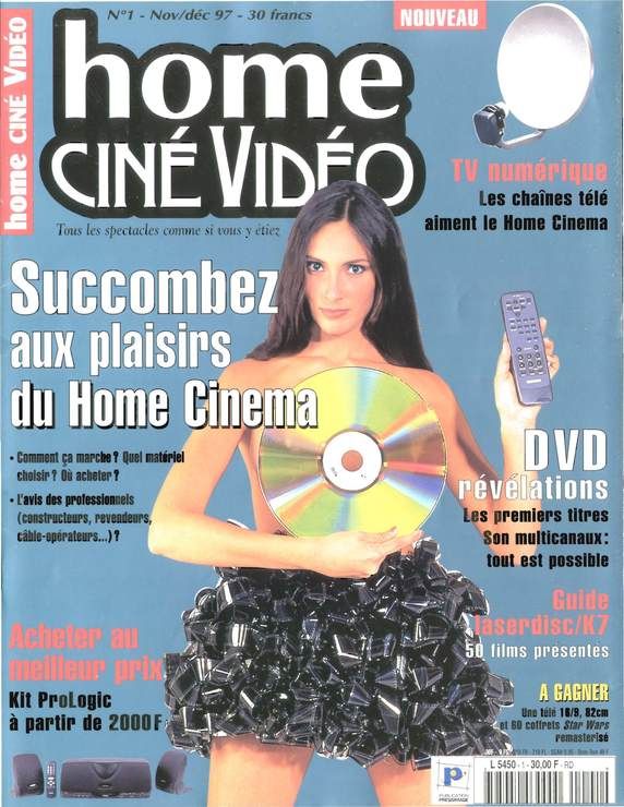 HOME CINE DVD magazine side cover Issue 1 November/December 1997