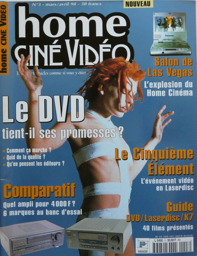 HOME CINE DVD magazine side cover Issue 3 March/April 1998