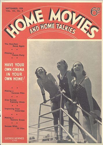 HOME MOVIES AND HOME TALKIES magazine side cover September 1938