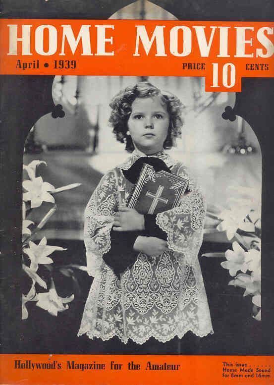 HOME MOVIES magazine side cover April 1939