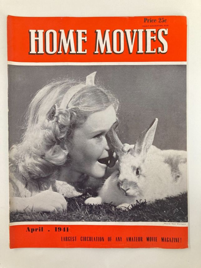 HOME MOVIES magazine side cover April 1941