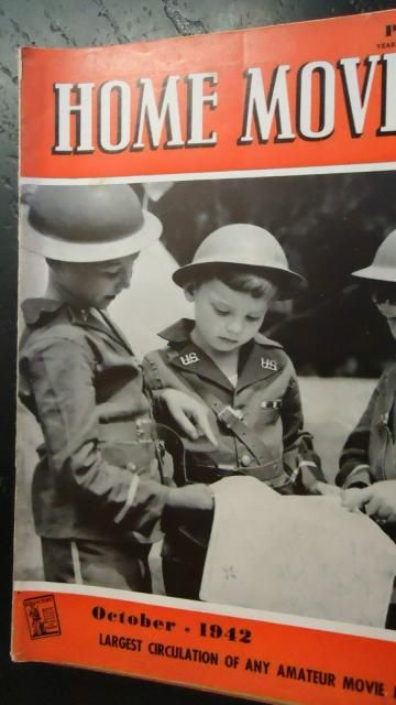 HOME MOVIES magazine side cover October 1942
