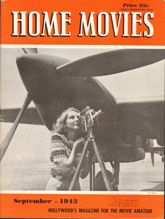 HOME MOVIES magazine side cover September 1943