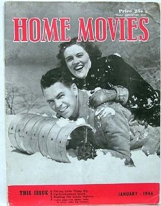 HOME MOVIES magazine side cover January 1946