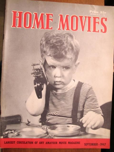 HOME MOVIES magazine side cover September 1947